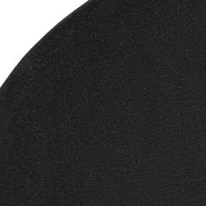 6' X 6' Black Round Non Skid Indoor Outdoor Area Rug