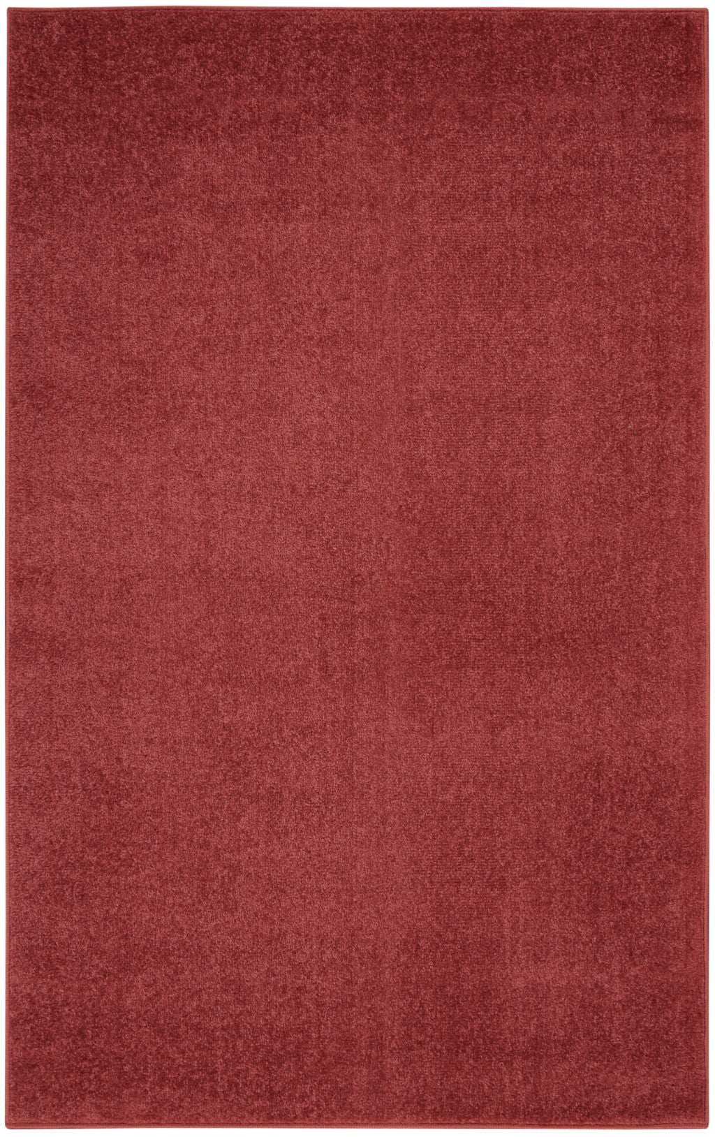 3' X 5' Brick Red Non Skid Indoor Outdoor Area Rug