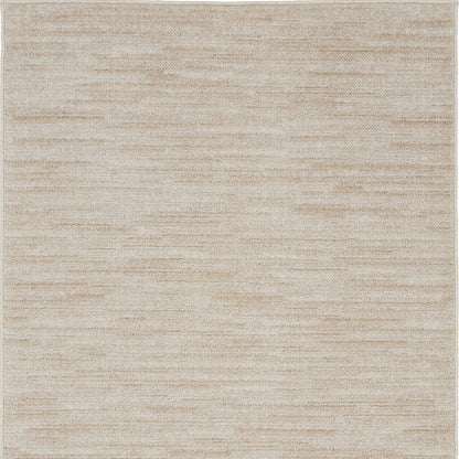 3' X 5' Ivory And Beige Non Skid Indoor Outdoor Area Rug