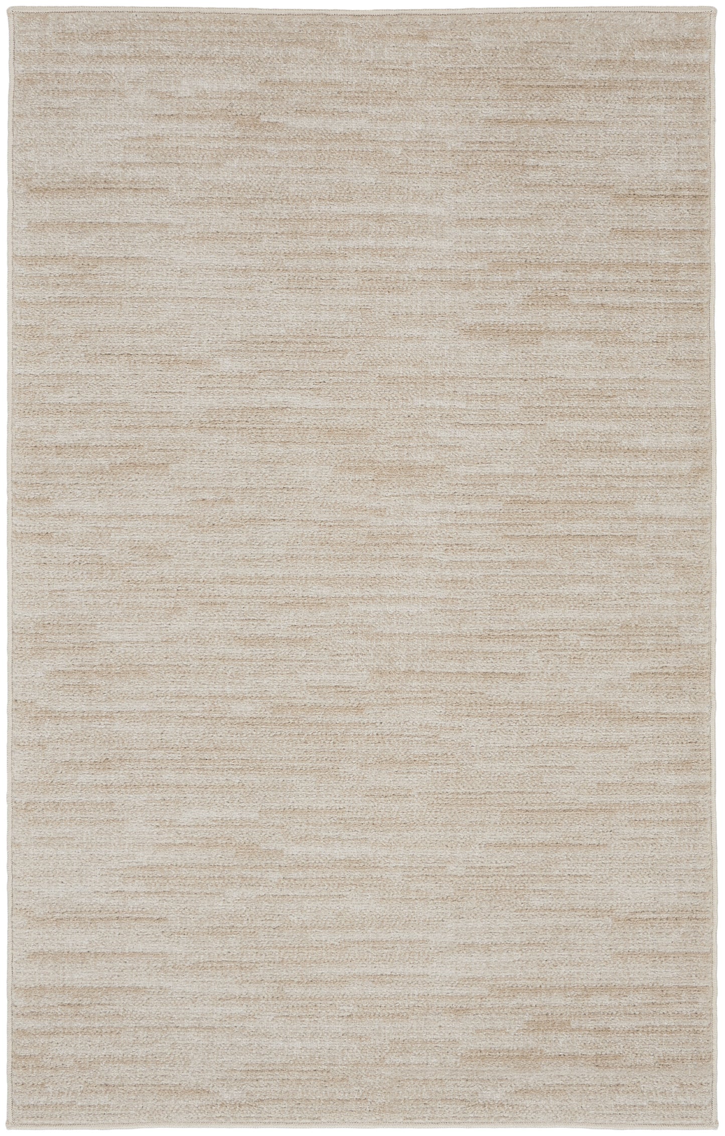 3' X 5' Ivory And Beige Non Skid Indoor Outdoor Area Rug