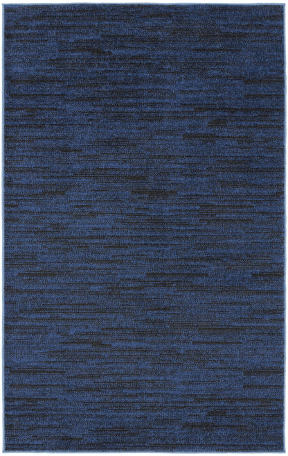 3' X 5' Midnight Blue Non Skid Indoor Outdoor Area Rug