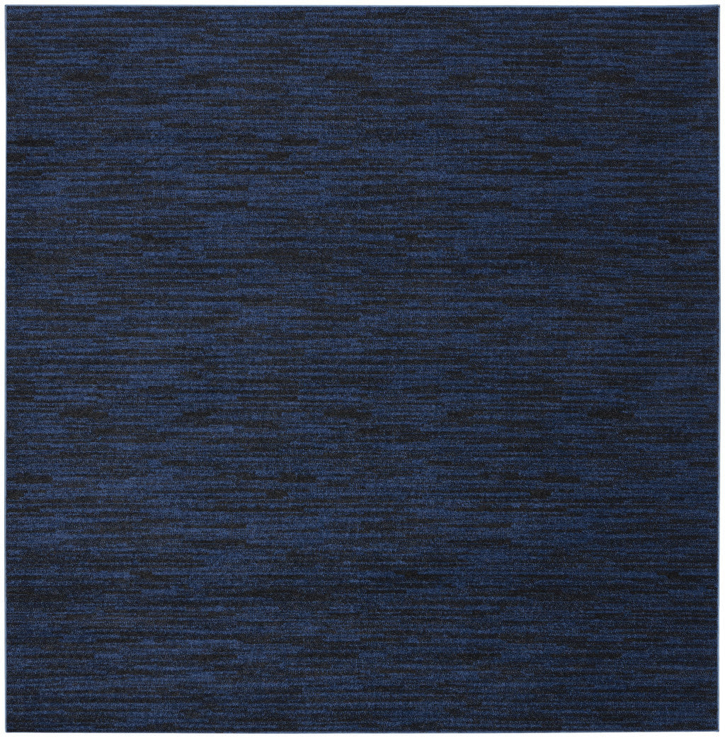 5' Midnight Blue Square Indoor Outdoor Area Rug