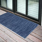 2' X 4' Navy Blue Non Skid Indoor Outdoor Runner Rug