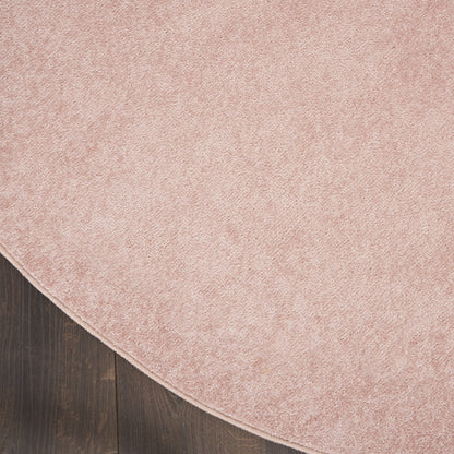 6' X 6' Pink Round Non Skid Indoor Outdoor Area Rug