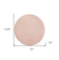 6' X 6' Pink Round Non Skid Indoor Outdoor Area Rug