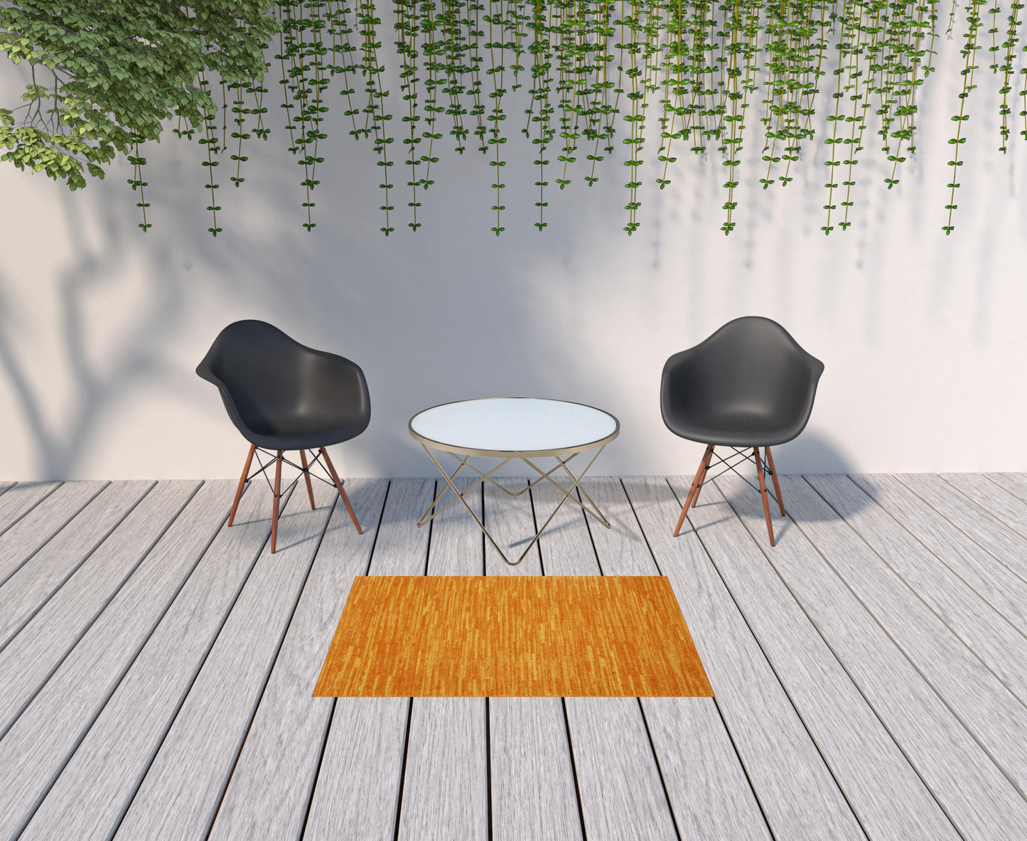 3' X 5' Sunburst Non Skid Indoor Outdoor Area Rug