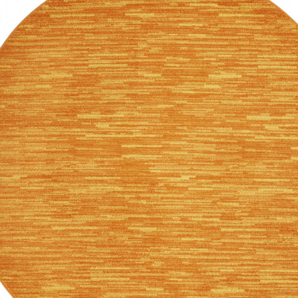 6' X 6' Sunburst Round Non Skid Indoor Outdoor Area Rug