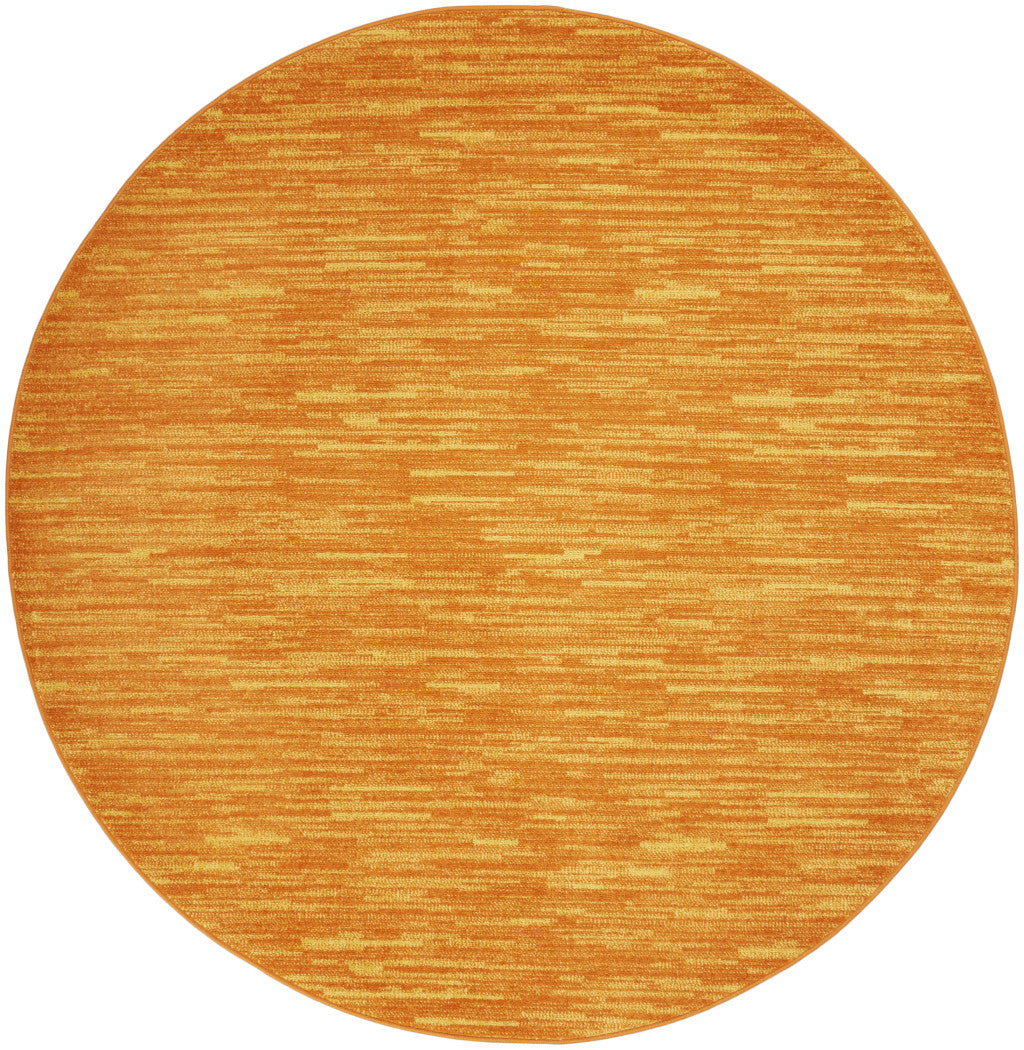 6' X 6' Sunburst Round Non Skid Indoor Outdoor Area Rug