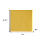 5' X 5' Yellow Square Non Skid Indoor Outdoor Area Rug