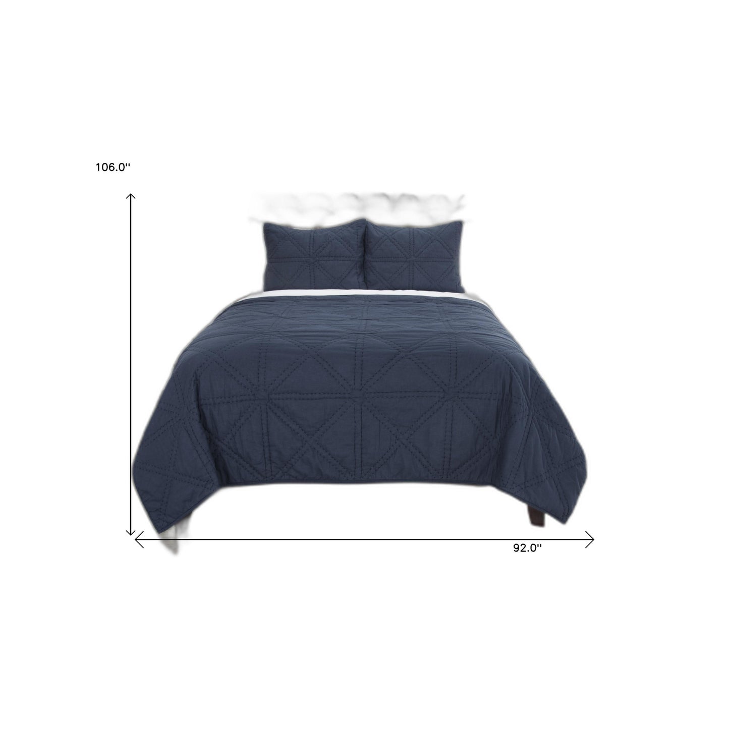 Indigo King 100% Cotton 300 Thread Count Machine Washable Down Alternative Comforter