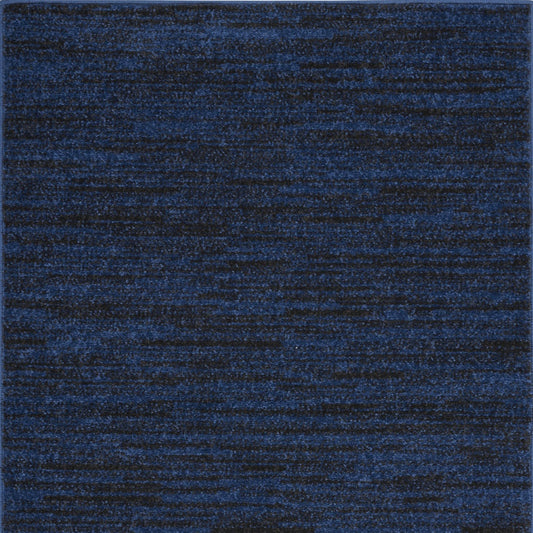 2' X 4' Midnight Blue Stain Resistant Indoor Outdoor Area Rug