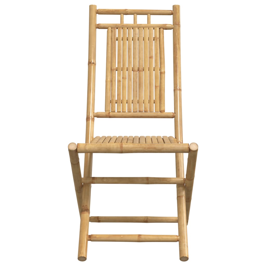 Folding Patio Chairs 6 pcs 18.1"x26"x39" Bamboo