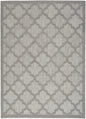 4' X 6' Silver Grey Ikat Indoor Outdoor Area Rug