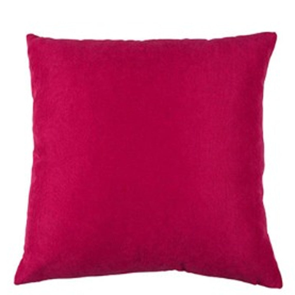 Set Of Four 22" X 22" Pink Polyester Zippered Pillow Cover