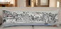 46" White Vail Daylight Skyline Lumbar Decorative Pillow