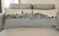 35" White Charleston Daylight Skyline Lumbar Decorative Pillow