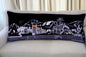 35" Black Jackson Nighttime Skyline Lumbar Decorative Pillow