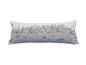 35" White Seattle Daylight Skyline Lumbar Decorative Pillow