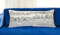 35" White Wichita Daylight Skyline Lumbar Decorative Pillow