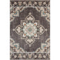 5' X 8' Brown Floral Stain Resistant Indoor Outdoor Area Rug