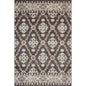 8' X 10' Brown Floral Stain Resistant Indoor Outdoor Area Rug