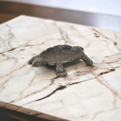 7" Black Turtle Cast Iron Vanity Tray