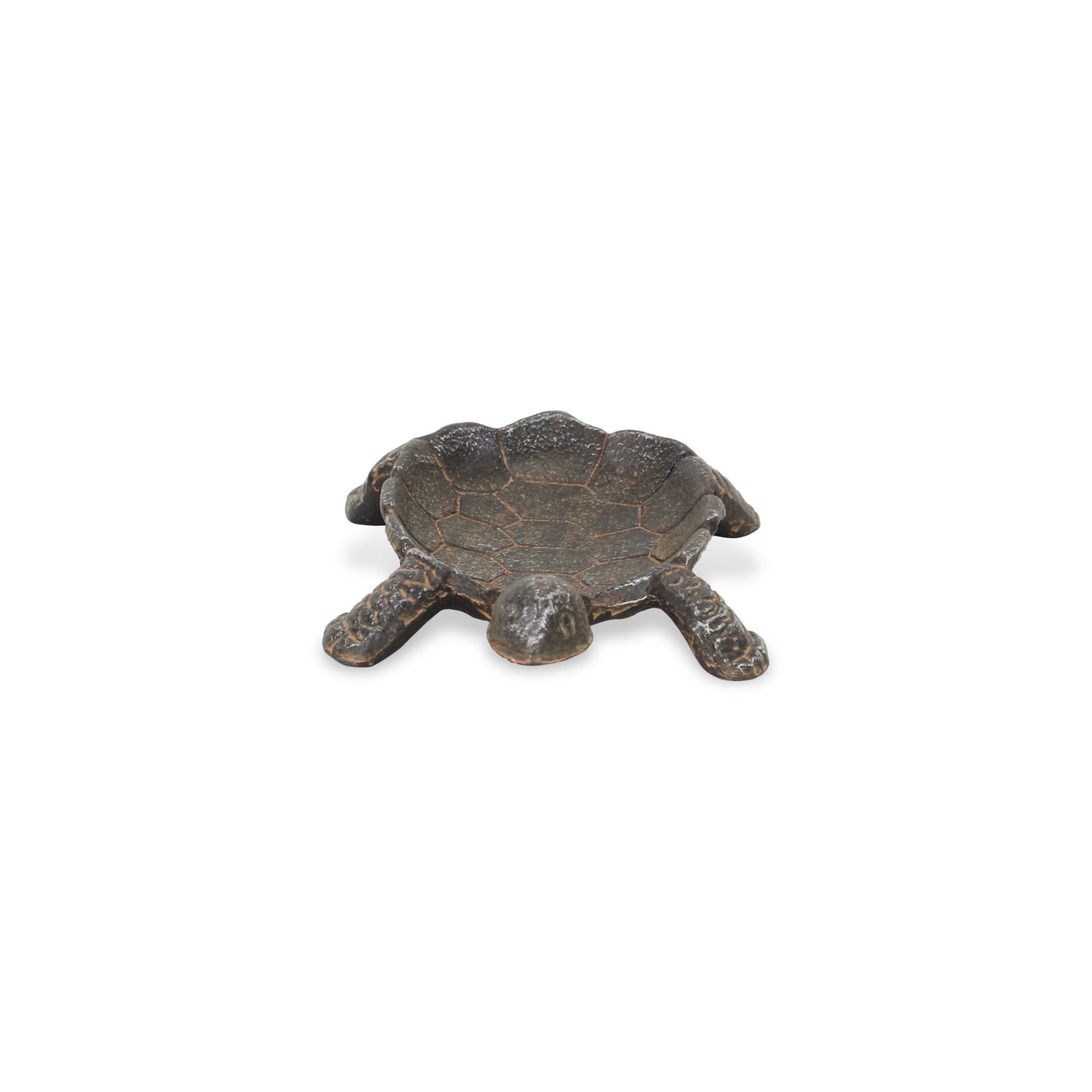 7" Black Turtle Cast Iron Vanity Tray