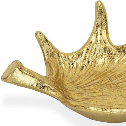 10" Gold Antler Cast Iron Vanity Tray