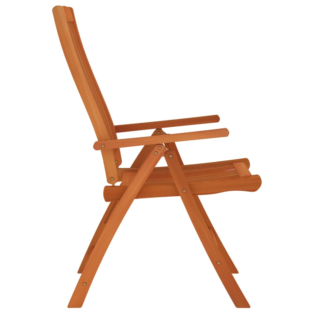 Folding Patio Chairs 4 pcs Solid Wood Eucalyptus