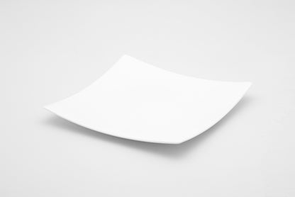 13" White Square Bone China Platter