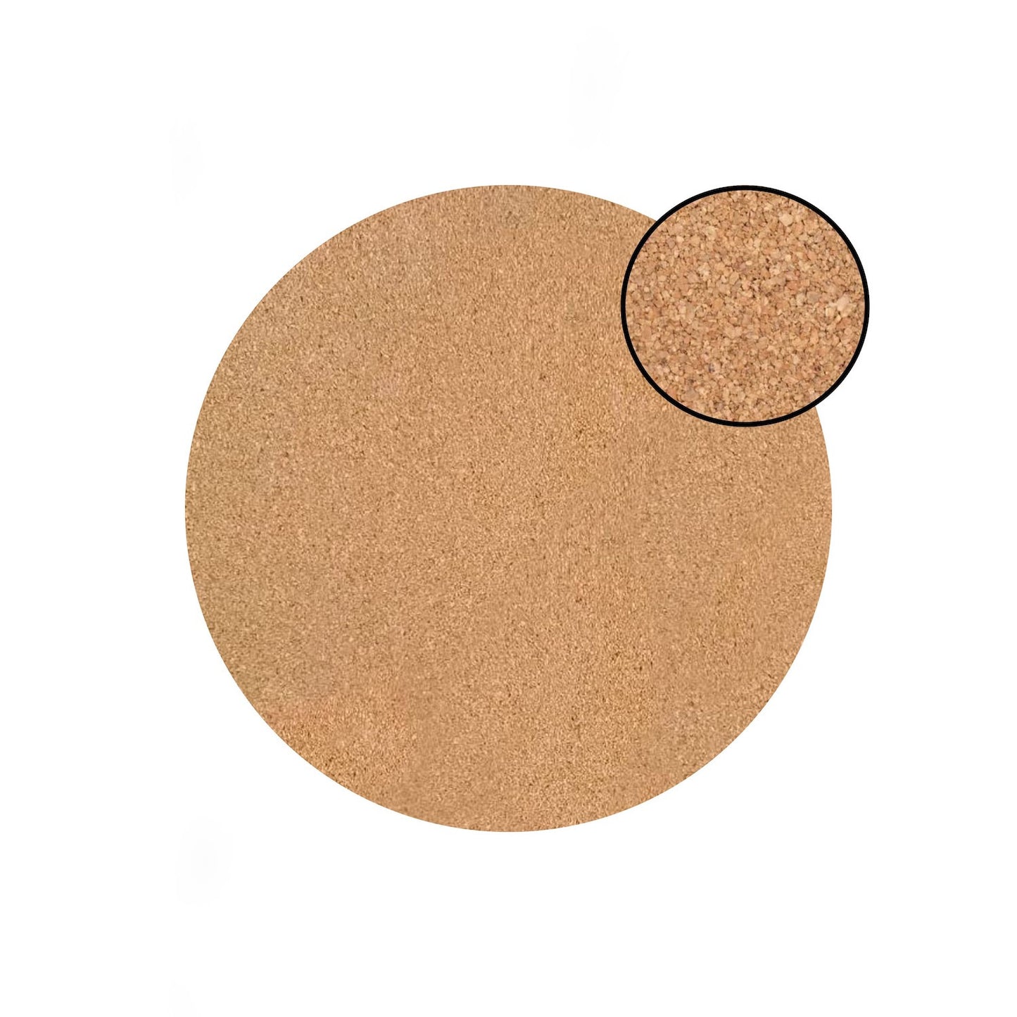 Set of Two Gold Swirl Cork Back Round Indoor Outdoor Placemats