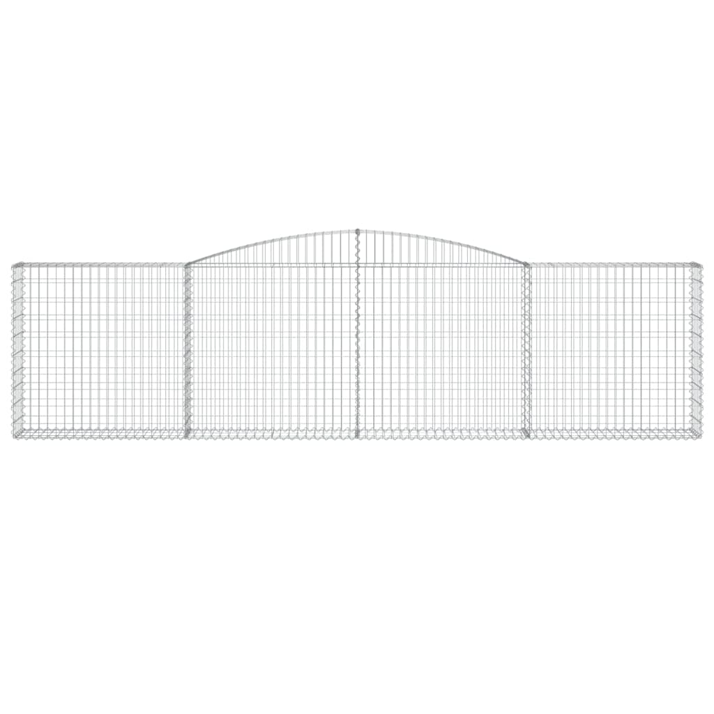 Arched Gabion Basket 157.5"x11.8"x39.4"/47.2" Galvanized Iron