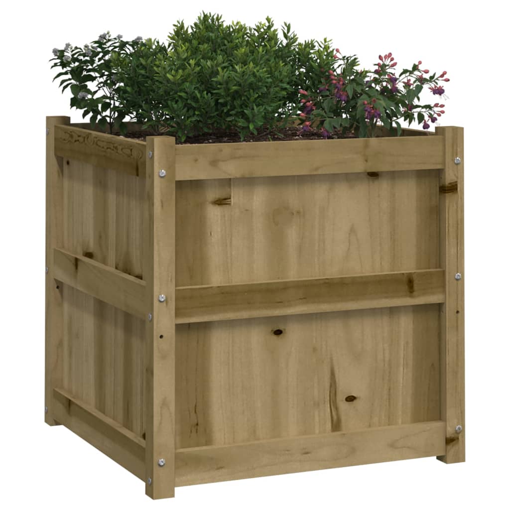 Garden Planter 23.6"x23.6"x23.6" Impregnated Wood Pine