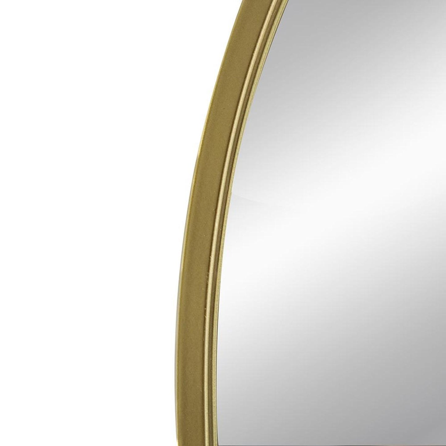 36" Gold Arch Iron Framed Accent Mirror