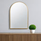 36" Gold Arch Iron Framed Accent Mirror