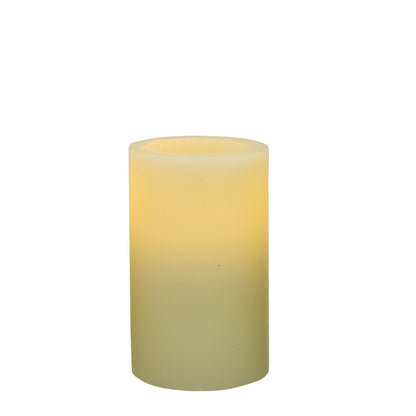 5" Ivory Flameless Pillar Candle