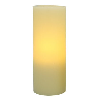 8" Ivory Flameless Pillar Candle