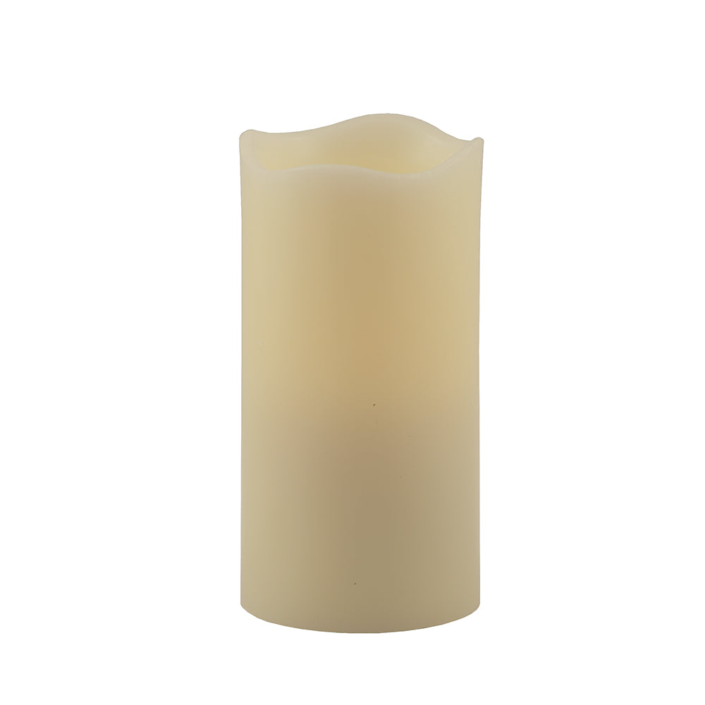 6" Ivory Flameless Pillar Candle