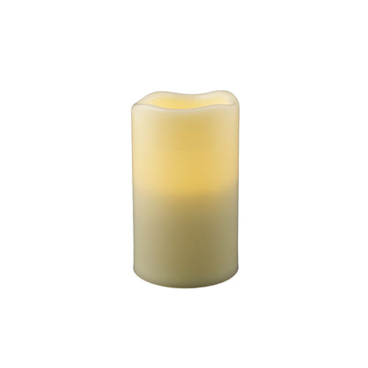 5" Ivory Flameless Indoor Outdoor Pillar Candle