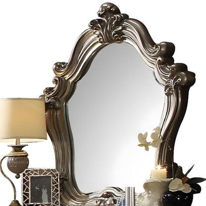 47" Antique Platinum Irregular Dresser Mirror