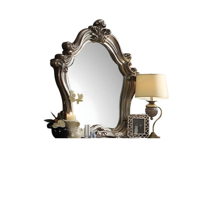 47" Antique Platinum Irregular Dresser Mirror