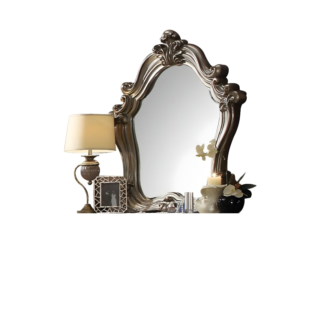 47" Antique Platinum Irregular Dresser Mirror