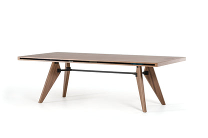 87" Brown Dining Table