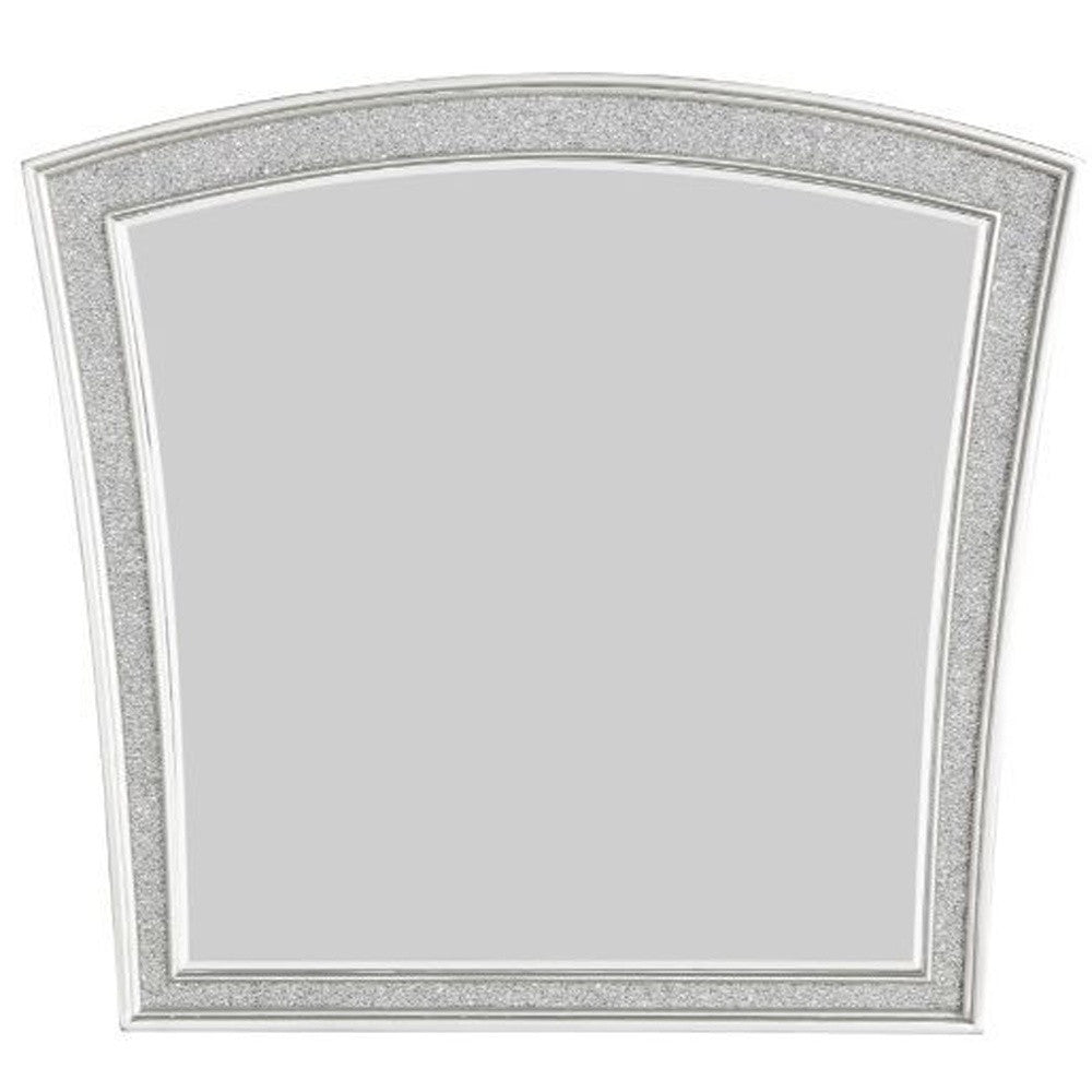 44" Platinum Arch Framed Dresser Mirror