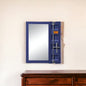 32" Blue Finish Dresser Mirror