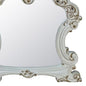 45" Antique Pearl Finish Irregular Dresser Mirror