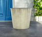 11" Gray Recycled Plastic Indoor Outdoor Round Pot Planter