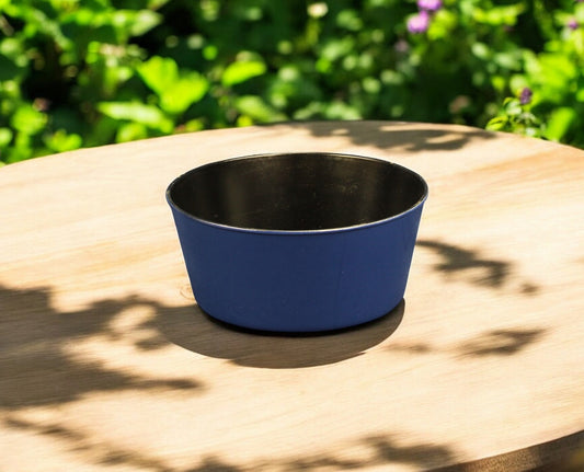 10" Navy Blue Recycled Plastic Indoor Outdoor Round Pot Planter