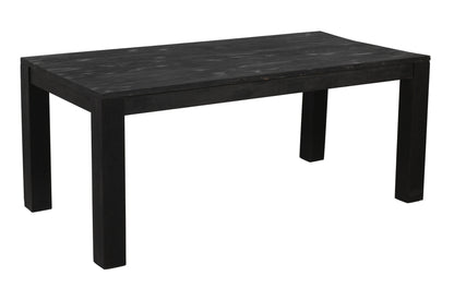 72" Dark Gray Solid Wood Dining Table