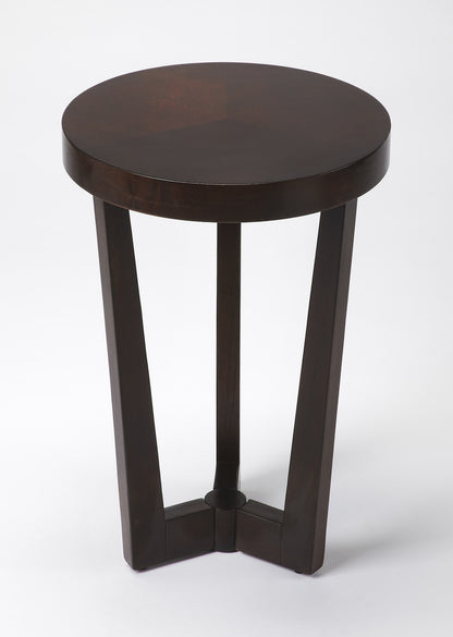 24" Merlot Three Leg Round End Table